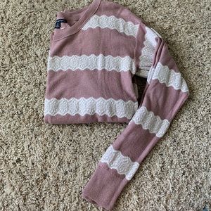 Lace American Eagle Sweater